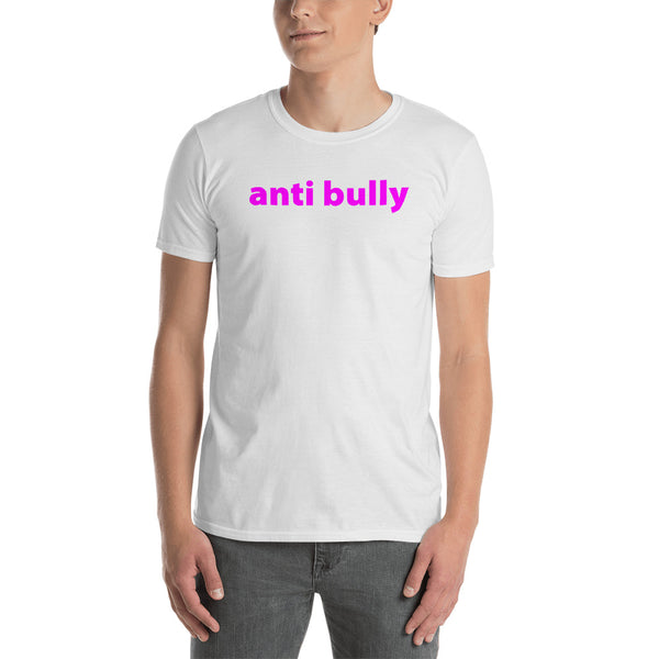 anti bully Short-Sleeve Unisex T-Shirt (pink graphic) promo line