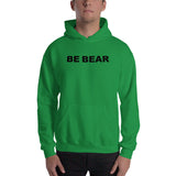 "be bear" Hooded Sweatshirt (black graphic)