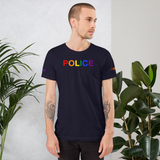 custom pride police T-Shirt printed front back and both sleeves