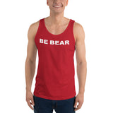 "be bear" Unisex  Tank Top (white graphic)