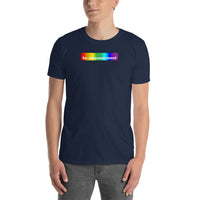 "be empowerment" Short-Sleeve Unisex T-Shirt (rainbow and white graphic) promo line