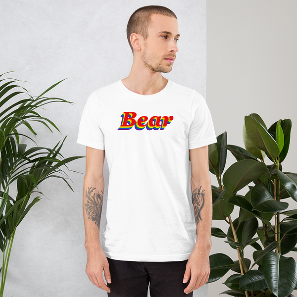 Bear pride all gender T-Shirt be bear! rainbow print.