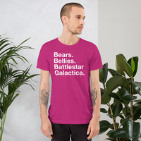 Bears. Bellies. BSG. all gender T-Shirt up to 4XL